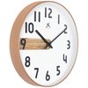 Infinity Instruments Copper Stripe Wall Clock - Woodgrain 20287GD-4527A